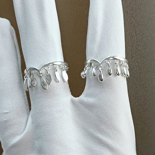 Vintage Drop Ring in 925 Sterling Silver for Women | Handmade Silver Gift Ring USA