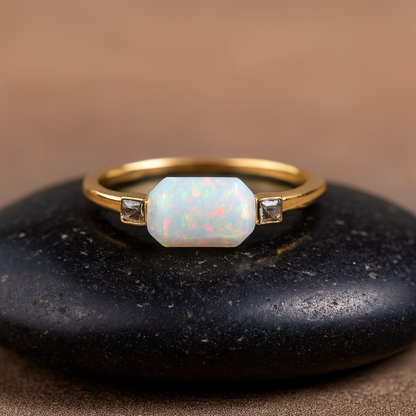 Butterfly Emerald CZ 925 Sterling Silver Gold Plated Adjustable 3