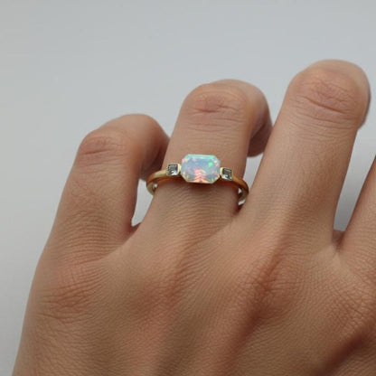 Butterfly Emerald CZ 925 Sterling Silver Gold Plated Adjustable 4