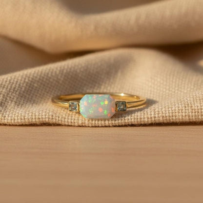 Butterfly Emerald CZ 925 Sterling Silver Gold Plated Adjustable 5