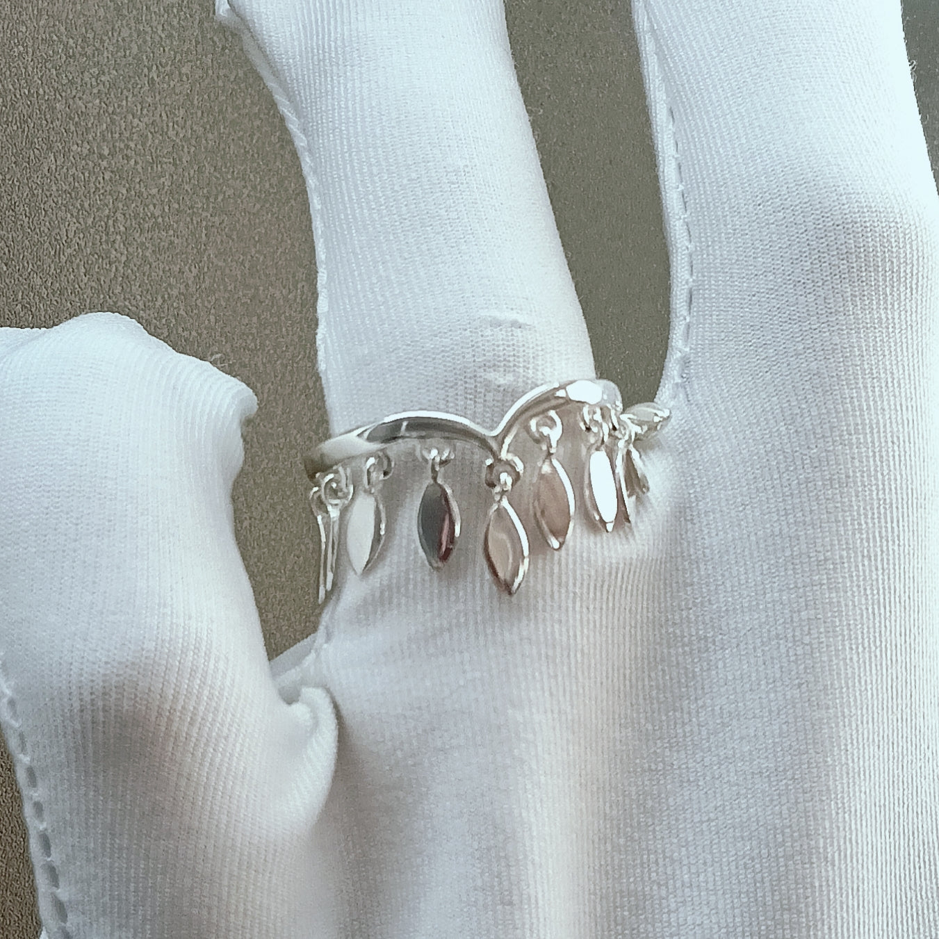 Vintage Drop Ring in 925 Sterling Silver for Women | Handmade Silver Gift Ring USA